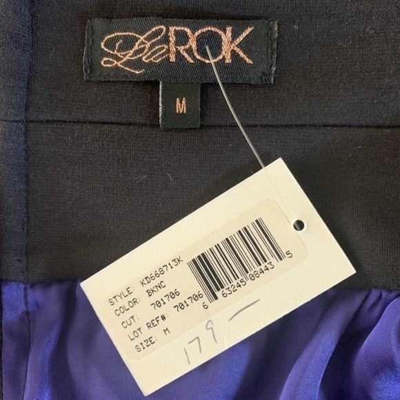 La Rok New With Tags Strapless Chiffon Dress Size Medium - Picture 12 of 15